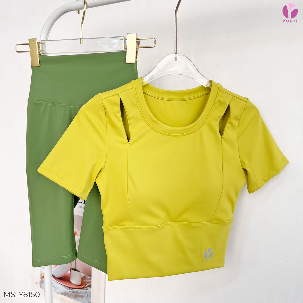 Áo croptop Zencut YOFIT Y81 Lemon