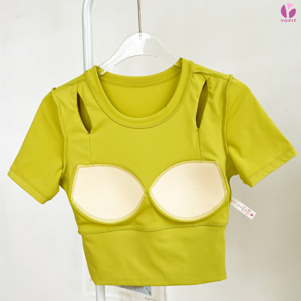 Áo croptop Zencut YOFIT Y81 Lemon