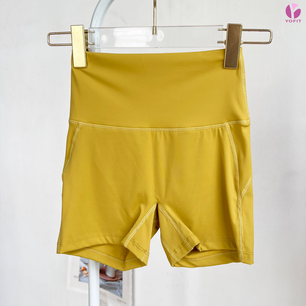 Quần short tập 2 lớp YOFIT Y73 Yellow