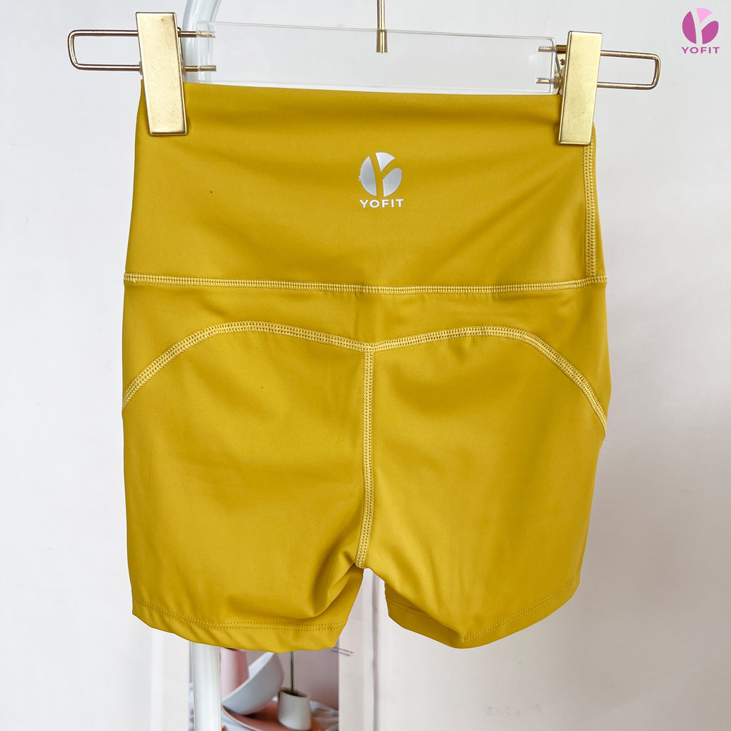 Quần short tập 2 lớp YOFIT Y73 Yellow