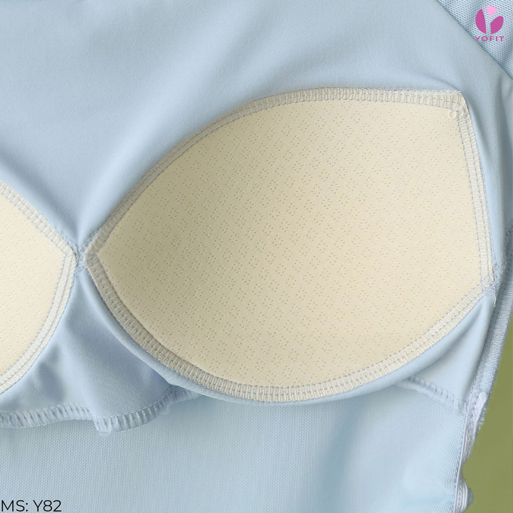 Áo cộc tay phối lưới Aura YOFIT Y82