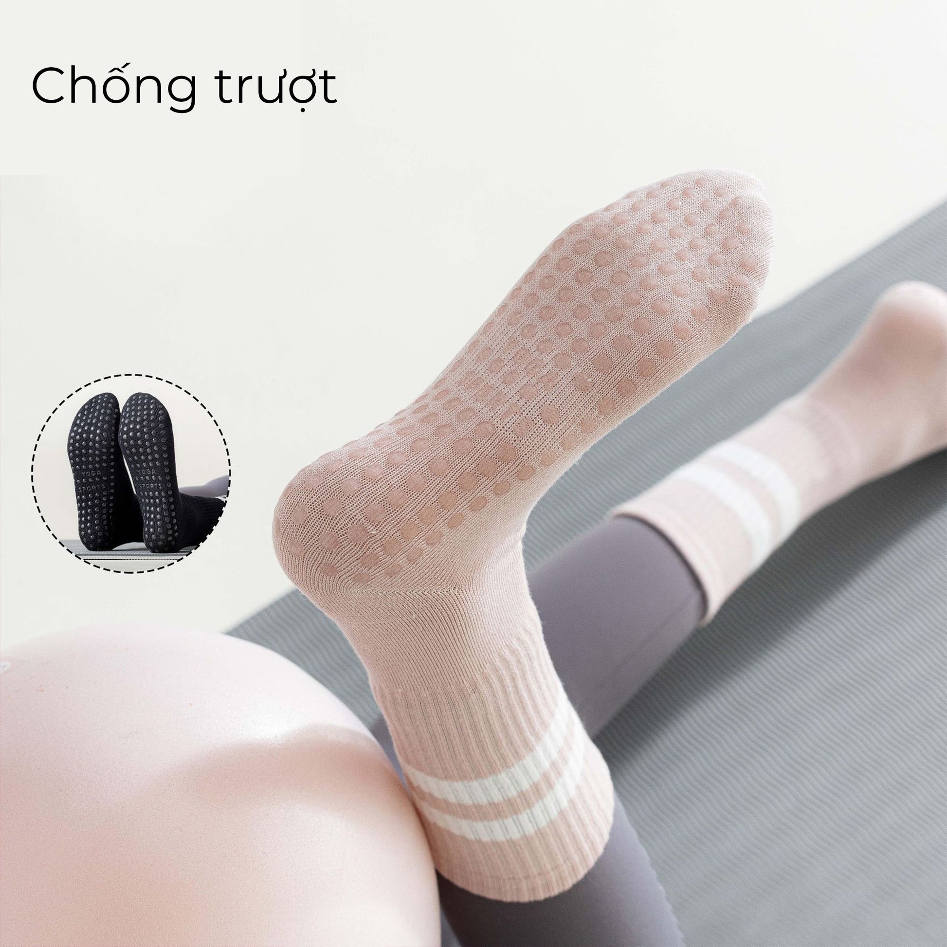 Tất cao cổ chống trượt