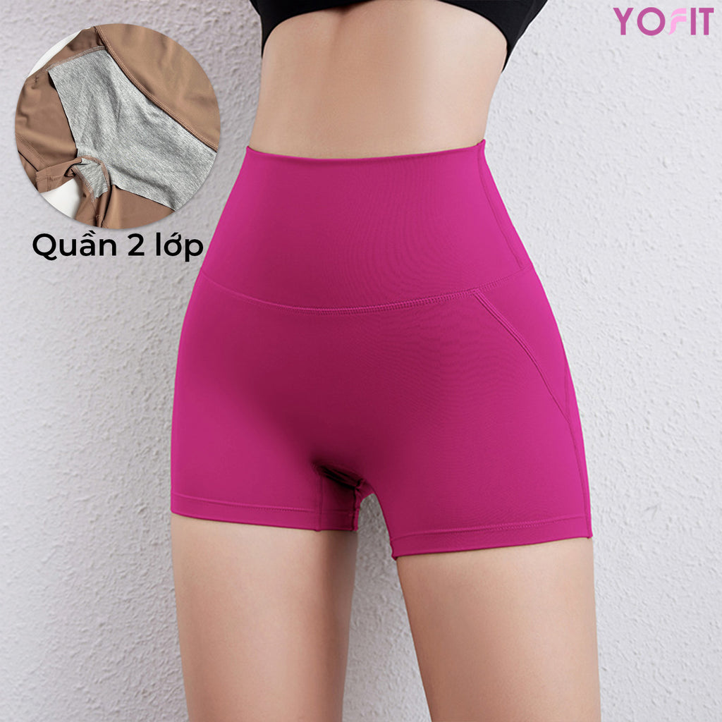 Quần short tập 2 lớp YOFIT Y73