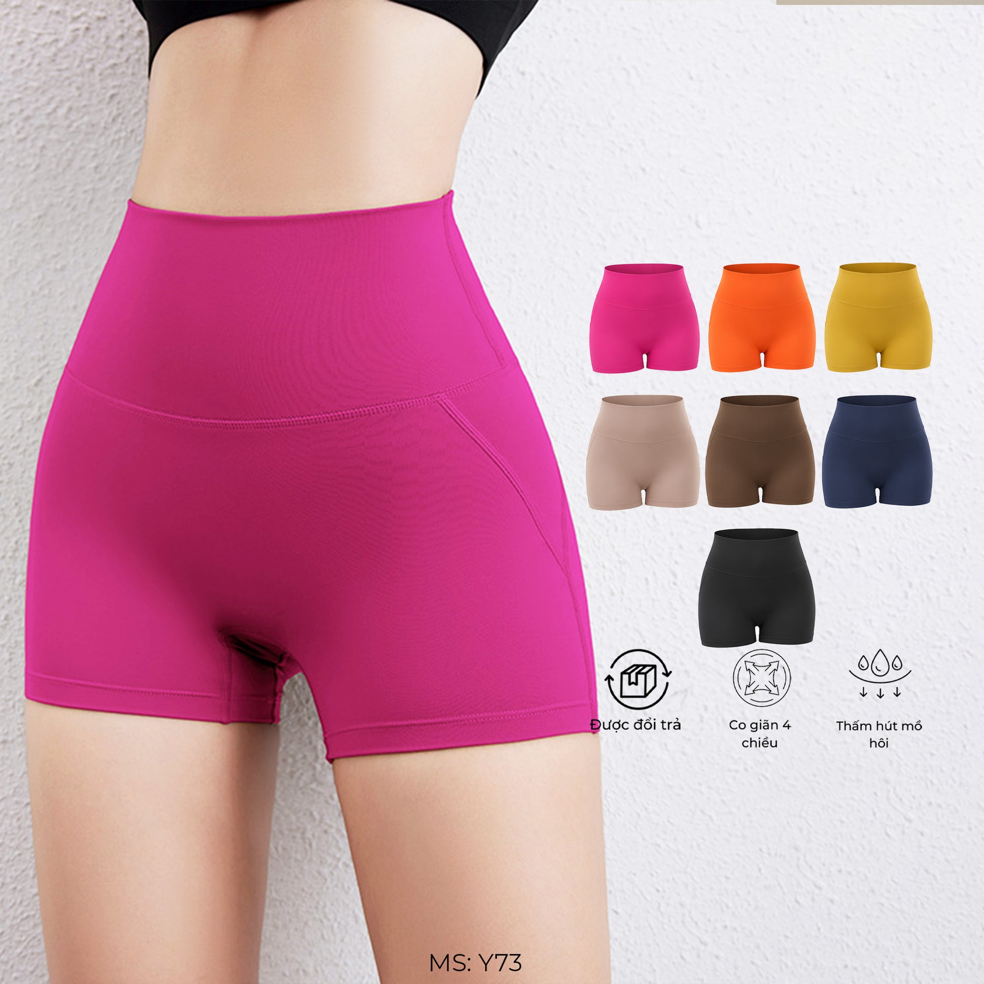 Quần short tập 2 lớp YOFIT Y73