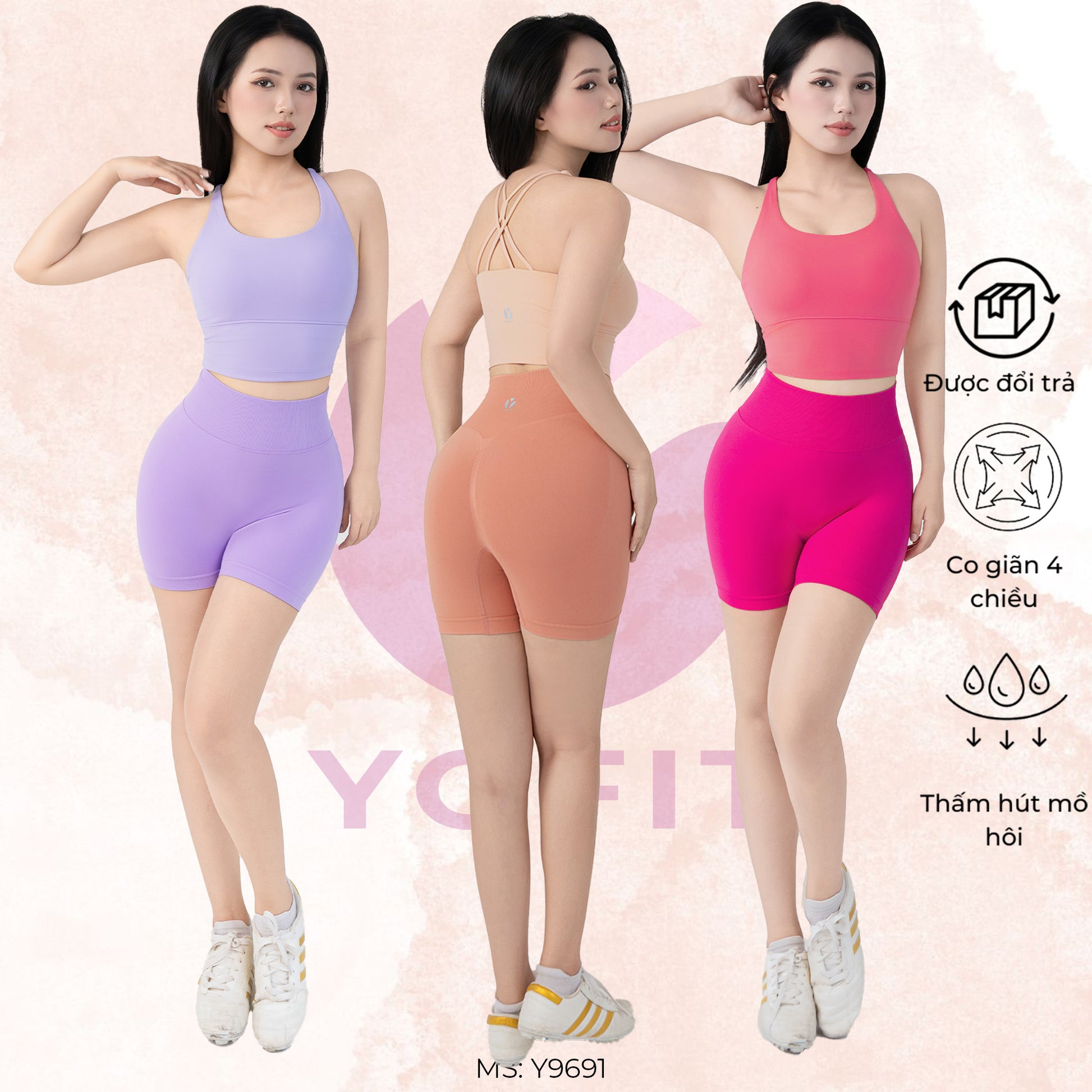 Set quần áo tập Coreglow Short Y9691