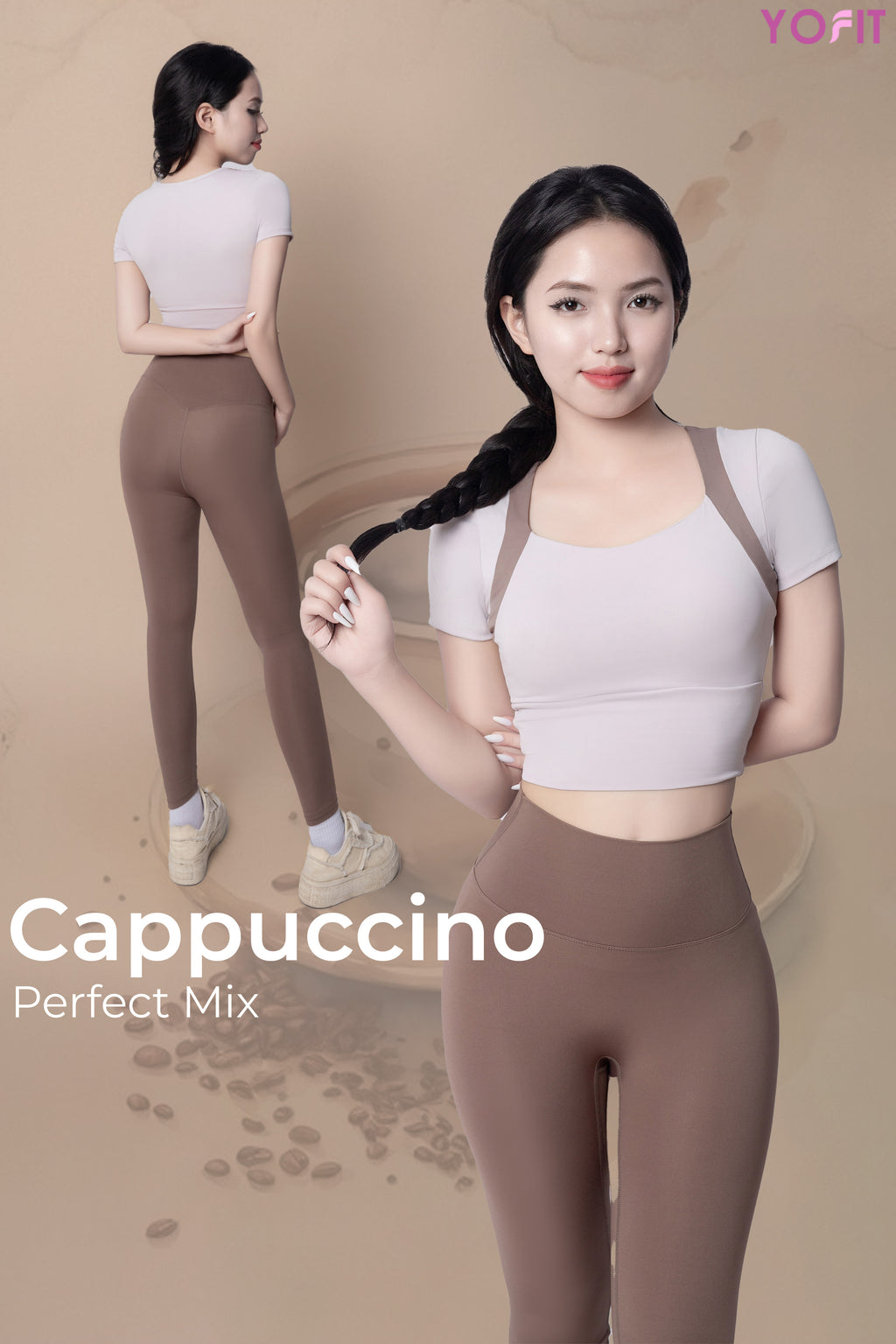 Set tập Croptop mix màu YOFIT Y6546