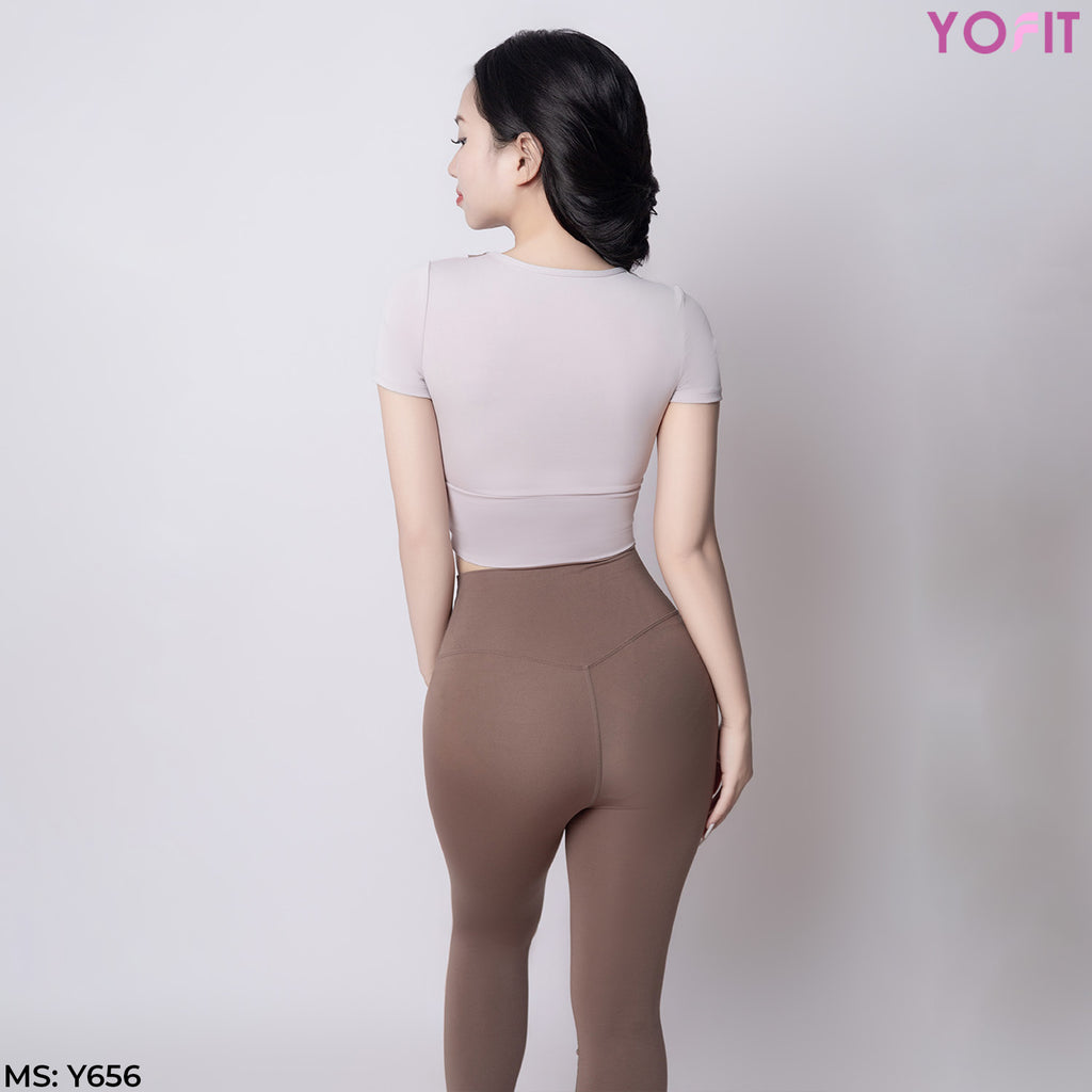 Áo croptop mix màu YOFIT Y65