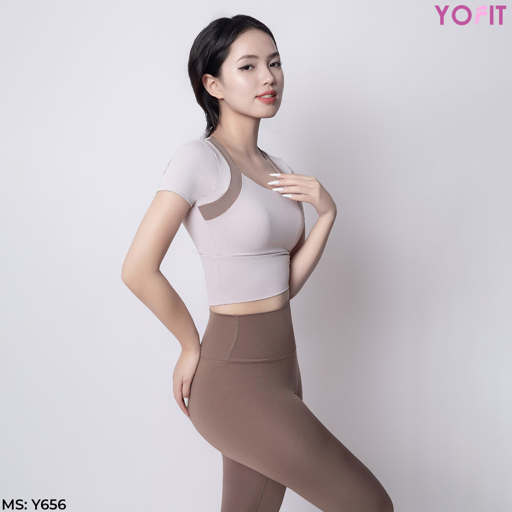 Áo croptop mix màu YOFIT Y65