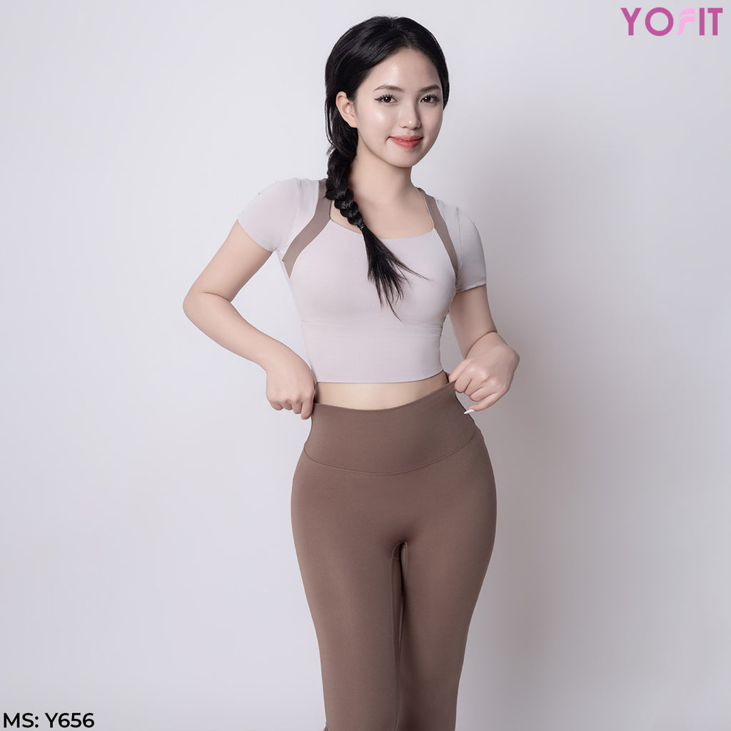 Áo croptop mix màu YOFIT Y65