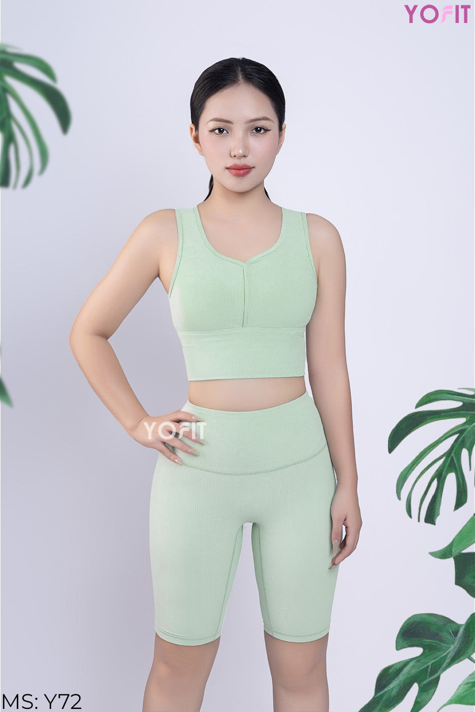 Set tập đùi lửng thun tăm YOFIT Y72